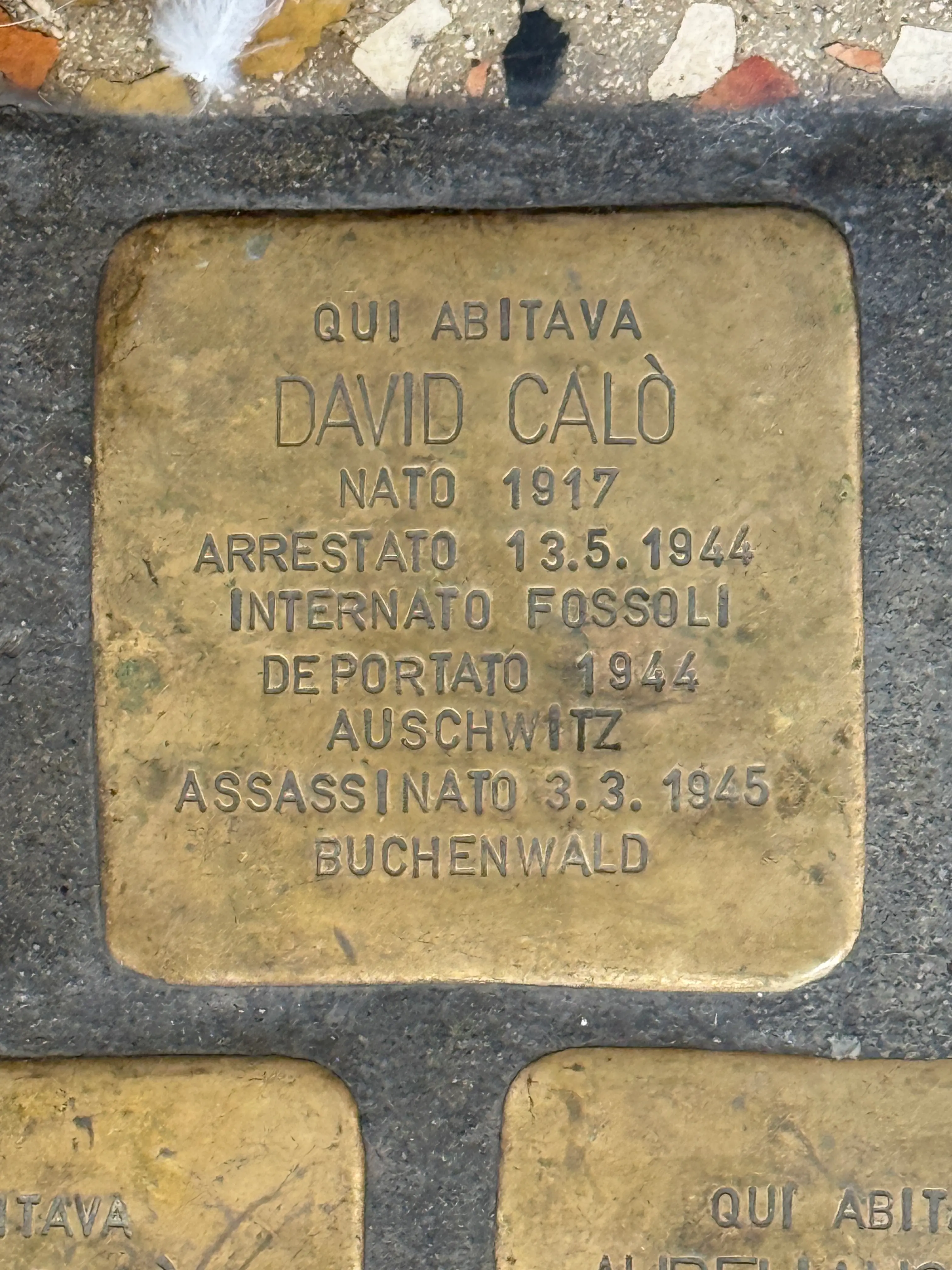 Piedras del tropiezo en Bolonia - Stolpersteine